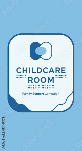 Childcare Room Concept: A Supportive Family Campaign Symbol, Promoting Early Education