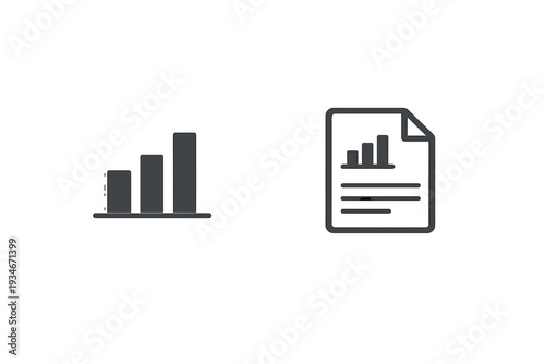 Graphs and reports display data analysis and trends in business