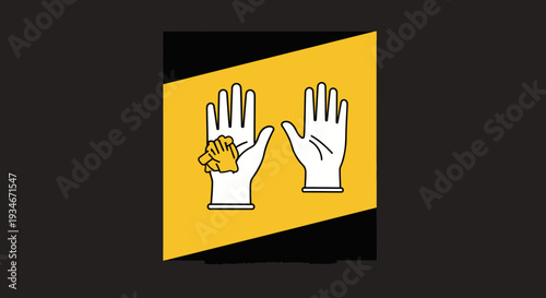 Clean Hands Concept Illustration Showing Protection Against Contamination and Prevention
