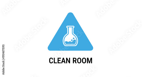 Clean Room Iconography: Signage Illustrating Sterile Laboratory Environment