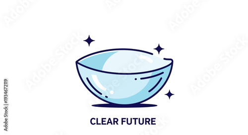 Clear Vision Symbolizing Optical Excellence and Enhanced Visual Acuity Design Illustration