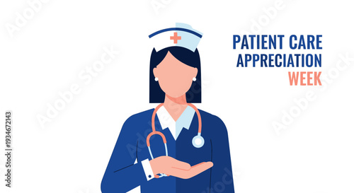 Celebrating Patient Care Week: A Vector Illustration of a Compassionate Nurse in Action