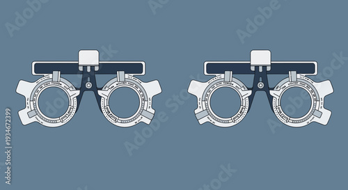 Clinical Eye Examination Tool: Eyeglass Lens Tester in Medical Vision