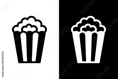 Popcorn color vector icon graphic isolated sketch illustration on white background.