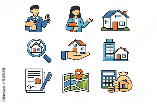 Real estate professionals engage in various activities related to