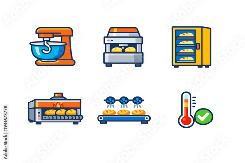 Process of baking bread using mixer oven and storage unit for fresh