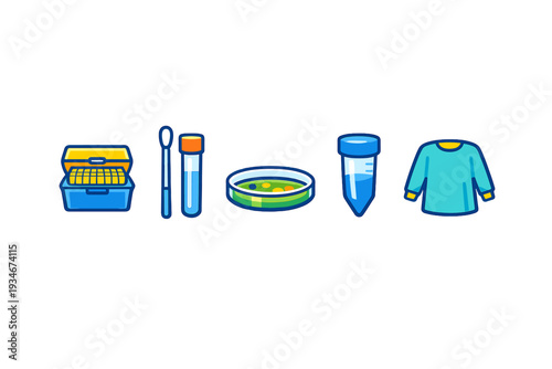 Tools and materials for conducting experiments in a laboratory setting