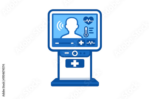 Health monitoring device displays patient data in a virtual