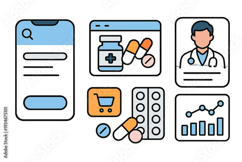 Digital health tools for online pharmacy services and patient care