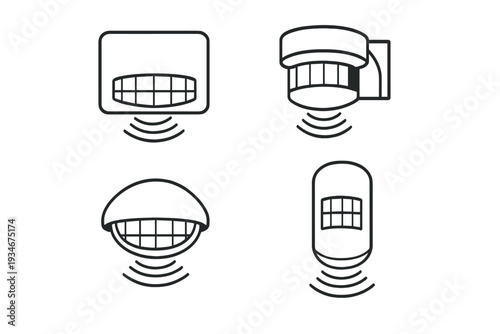 Different types of security cameras designed for home surveillance in