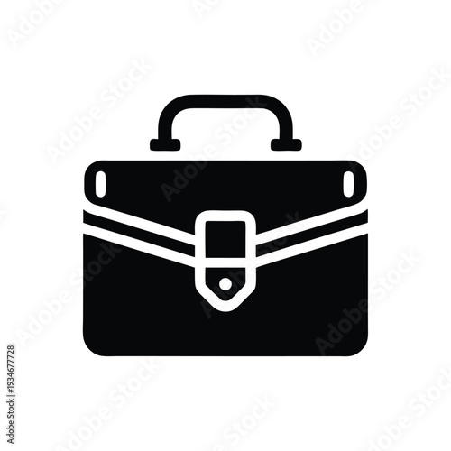 A sleek black briefcase with silver accents presents a professional business perfectly