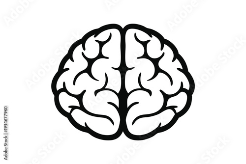 Shining rays emanate from the stylized brain shaped lightbulb in a creative concept