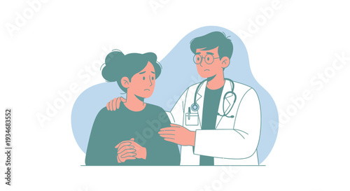 Compassionate Doctor Provides Support To A Patient During Difficult Times