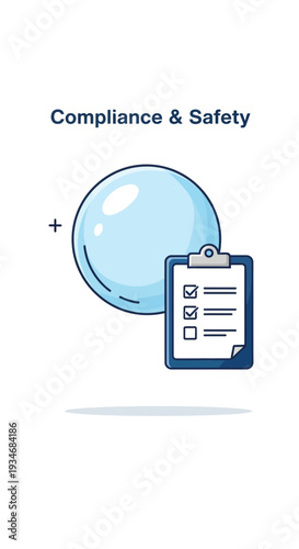 Conceptual Illustration Depicting Compliance and Safety, Ensuring Regulations are Met Effectively
