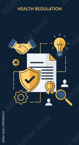 Conceptual Illustration: Health Regulation, Compliance, and Innovative Strategies for Assurance
