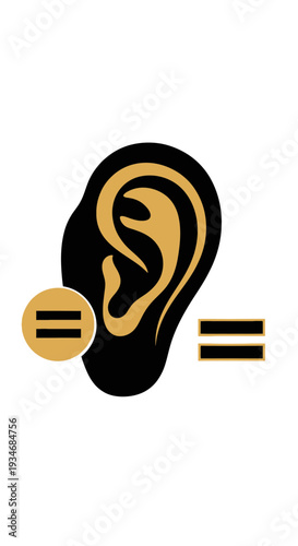 Conceptual Representation: Illustrative Depiction of Auditory Equality and Balanced Listening