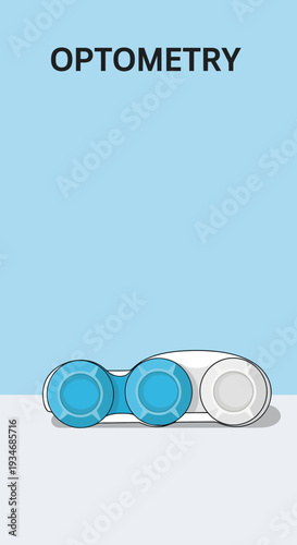 Conceptual Illustration Depicting Optometry and Modern Eyecare Solutions for Vision Health