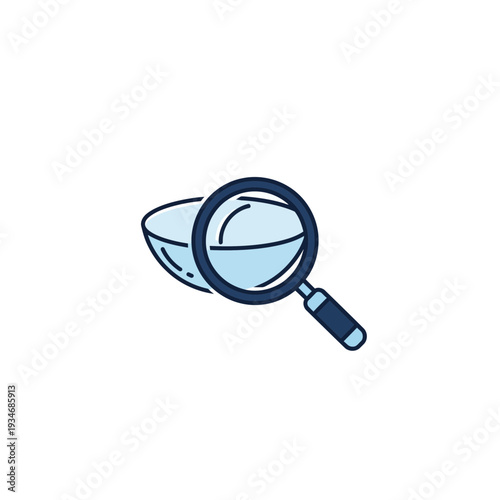 Conceptual Illustration Depicting Search, Examination, and Analysis of Liquid Within a Bowl