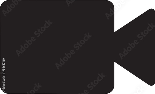 Video Camera Vector Icons Set – Cinema Movie Sign and Film Camera Symbols