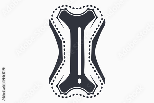 Stylized corset displays a sleek, elegant silhouette with intricate lacing and a cinched waistline