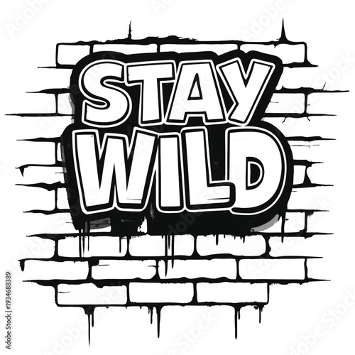  Stay Humble in bold white font stands on a black ink splatter with stars