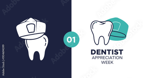 Dental Health Illustration For Dentist Appreciation Week, Conceptual Designs and Healthcare Graphics