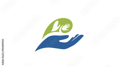 Helping hands concept showing support and community care.