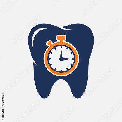 Dental Health Management: Conceptual Icon Depicting Time's Impact on Tooth Wellness