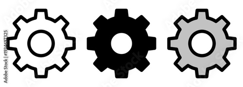 Settings Icon Collection, Interface System Configuration, Preferences Menu, Control Panel, Application Tools, Digital Adjustment Symbol, Web and Mobile Use