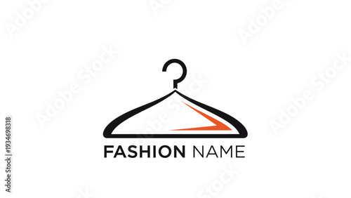 Modern Fashion Hanger Logo Design for Apparel Business