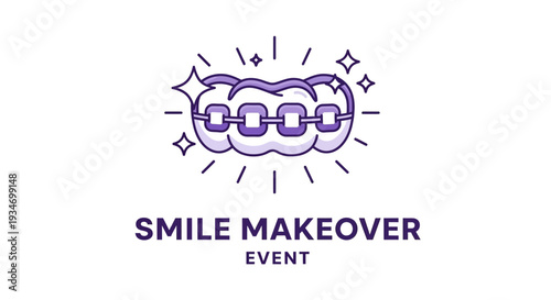 Dental Orthodontics Event With Teeth Whitening Procedure For Smile Improvement