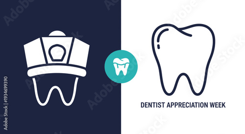 Dental Professionals Appreciation Week Concept Illustrating The Importance Of Teeth Health
