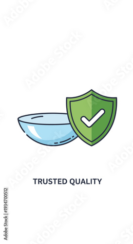 Depicting A Clean Lens And Shield, Signifying Dependable Optical Product Quality
