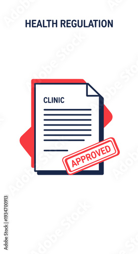 Depicting Healthcare Compliance Regulations And Approvals Within a Medical Clinic Setting