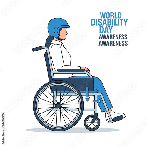 Depiction Of A Person With Disabilities Promoting Awareness For World Disability Day