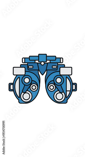 Depiction of a Precision Ophthalmic Device Used to Assess Visual Acuity and Eye Health