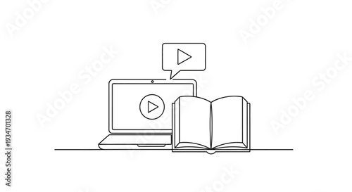 Online Learning Education Technology Concept.