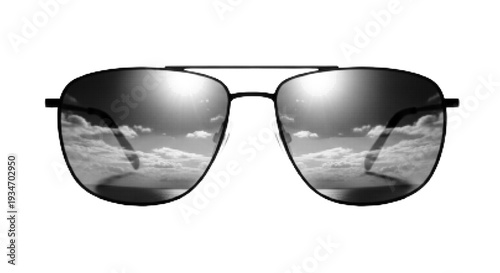 Vector Halftone Aviator Sunglasses Accessory Illustration