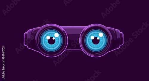 Dual Eyeball Binoculars: An Imaginative Fusion of Vision and Observation, Unique and Modern