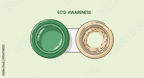 Eco Friendly Visual Depicting Environmental Sustainability And Conscious Consumption Choices
