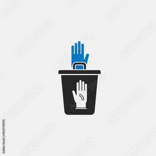 Discarded Protective Gloves: Symbolizing Waste Management And Workplace Safety Protocols