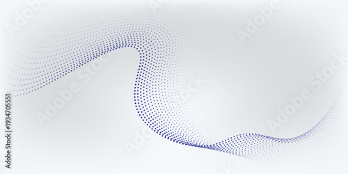Wave line of flowing particles abstract vector background  smooth curvy shape dots  shape dots blended mesh  futuristic point good nice old simple
