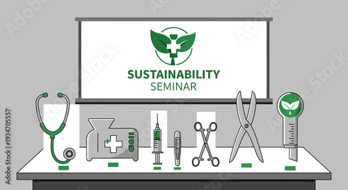 Eco-Conscious Healthcare Symposium: A Visual Representation of Green Medical Practices
