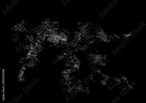 抽象水墨障壁画　壁紙