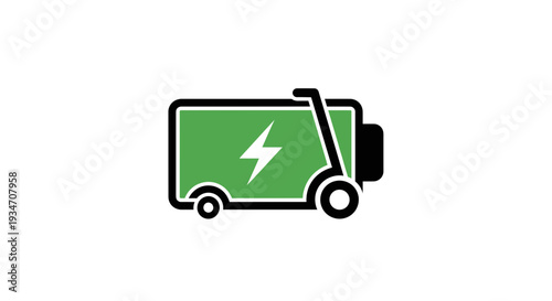 Electric Vehicle Charging Symbol Representing Eco-Friendly Transportation in Modern Design