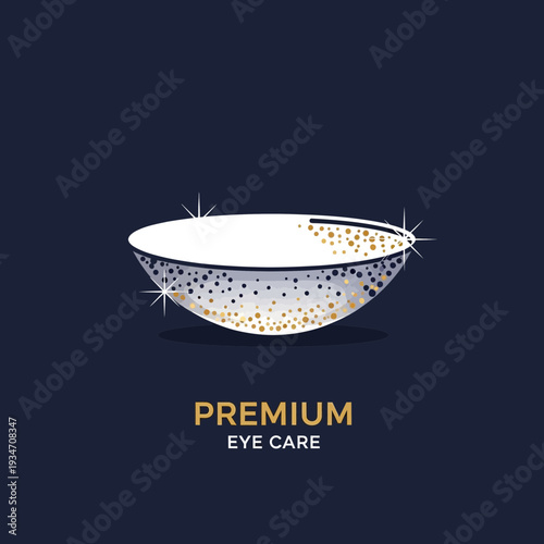 Elegant Eye Care Logo Featuring a Stylish, Geometric Design and Premium Aesthetics