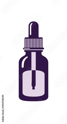 Elegant Essential Oil Dropper Bottle: Minimalist Design for Health, Wellness, and Beauty Solutions