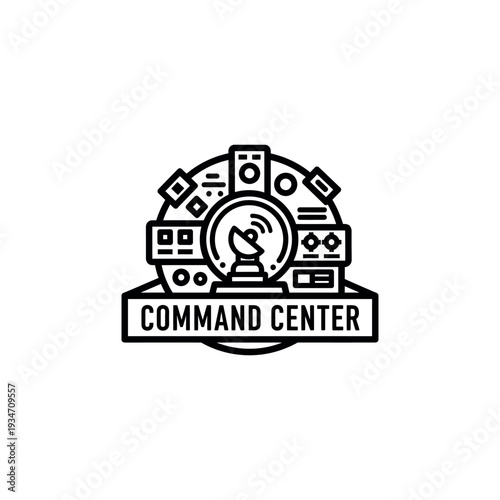 Command Center Control Room Logo Design.