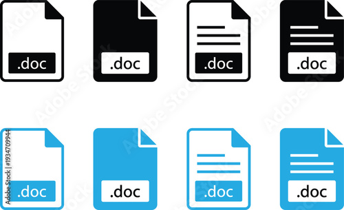 Document file type icons