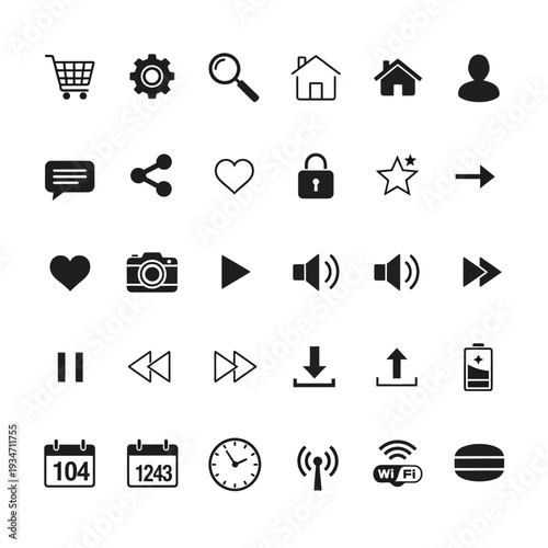 Black icons on white background.